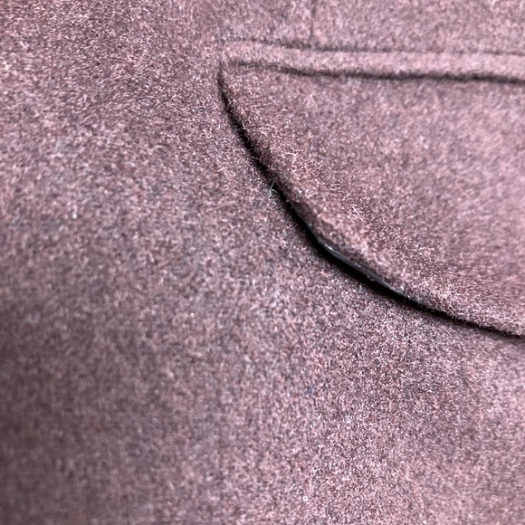 unisex blazer jacket Jos A. Bank 44S M brown wool/ silk classic academia hipster - Picture 6 of 13